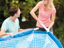 Piscine tubulaire rectangulaire 2,60 x 1,60 x 0,65 m - Intex