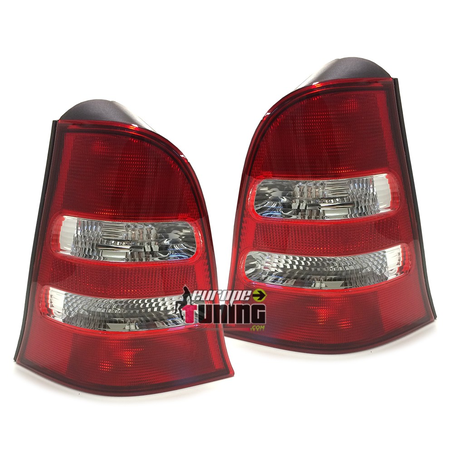 2 FEUX ROUGES CRISTAL POUR MERCEDES CLASSE A W168 DE 2001 A 2004 (13458)