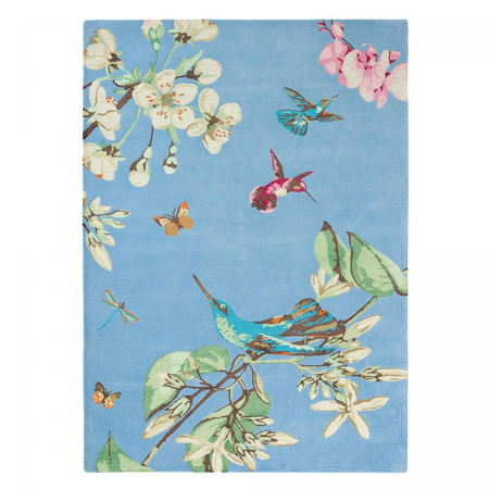 Tapis salon HUMMINGBIRD tufté main en laine