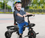 Tricycle enfant évolutif pliable multi-équipé métal PP