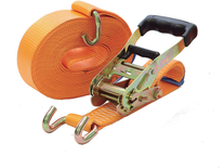 Sangle d'arrimage à crochets bord de rive écartés 5T orange 9m x 50mm - MURTRA - NP5000/63-9