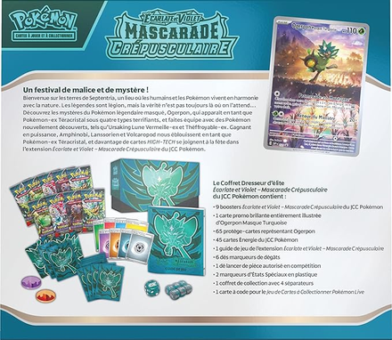 Coffret Pokémon Dresseur D'Elite - Mascarade Crépusculaire - Écarlate et Violet 6