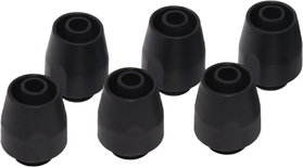 Lot de 6 Raccords à compression pour Tube Ø7,6/12,7mm - G1/4" Alphacool HF TPV Nylon (Noir)