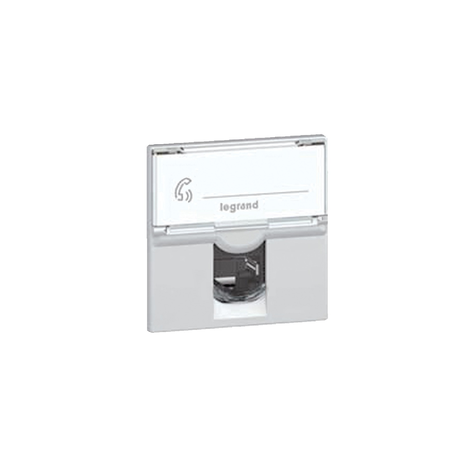 Prise RJ45 MOSAIC catégorie 6 FTP 2 modules blanc - LEGRAND - 076565