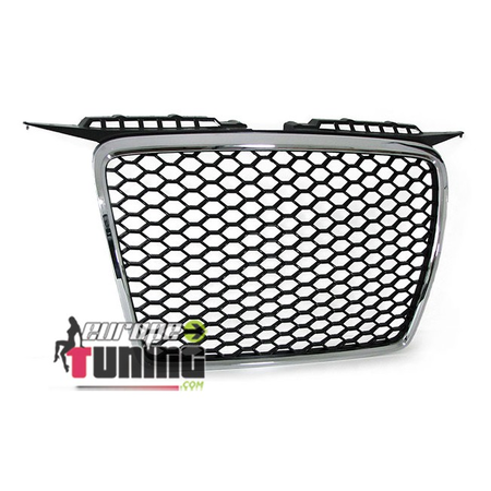 CALANDRE NOIRE CHROMEE SPORT LOOK RS3 AUDI A3 8P 2005-2008 (03783)