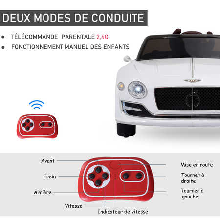 Véhicule électrique pour enfants Bentley