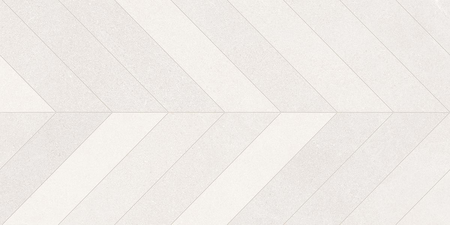 SEINE RILSE  BLANCO  - Carrelage aspect pierre chevron 60x120 cm grand format