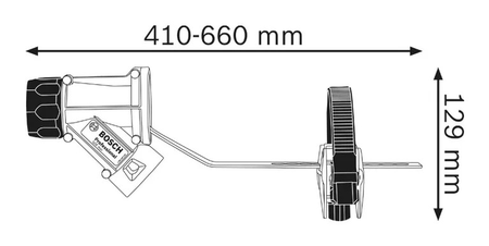 Système d'aspiration GDE SDS-MAX pour marteaux perforateur - BOSCH - 1600A001G9