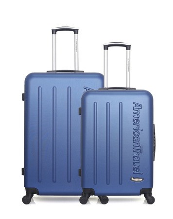 AMERICAN TRAVEL  -  Lot de 2  -  Valise grand format et valise weekend BRONX