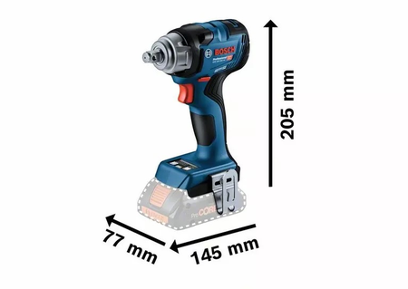 Boulonneuse 18V GDS 18V-330 HC Professional (sans batterie ni chargeur) + coffret L-BOXX - BOSCH - 06019L5001