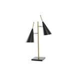 Lampe de bureau DKD Home Decor 25W Noir Doré 220 V Moderne (38 x 16 x 64 cm)