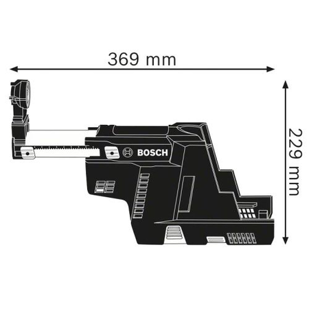 Collecteur de poussière 18V GDE 18V-16 Professional (sans batterie ni chargeur) - BOSCH - 1600A0051M