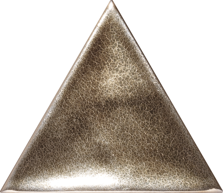 3LATI ORO - 13,2x11,4 CM - Faïence triangulaire zellige or métallique