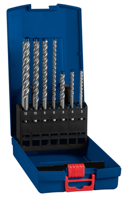 Coffret de 7 forets pour perforateur SDS Plus 7X 5-6-6-8-8-10-12 mm - BOSCH EXPERT - 2608900195