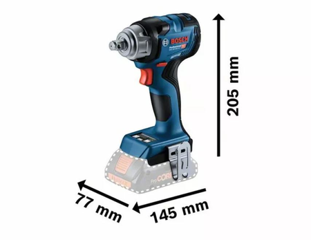 Boulonneuse à choc 18V GDS 18V-330 HC + 2 batteries 4Ah + chargeur + L-BOXX - BOSCH - 06019L5002