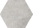 HEXATILE CEMENT - GREY - Carrelage 17,5x20 cm hexagonal uni aspect ciment gris