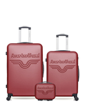 AMERICAN TRAVEL - Lot de 3 - Valises grand format, weekend et vanity CHELSEA
