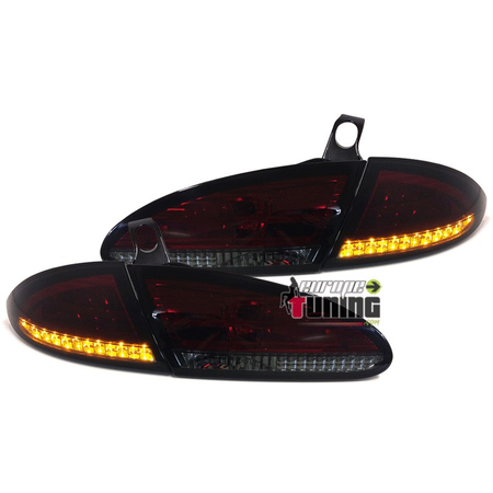 2 FEUX ROUGES FUMES A LEDS SEAT LEON 1P 2005-2009 (04659)