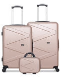 WAVE PARIS - Lot de 3 - Valises grand format, weekend et vanity AMAZONE