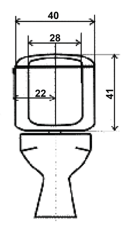 Réservoir attenant double débit - GARIS - W01-150G