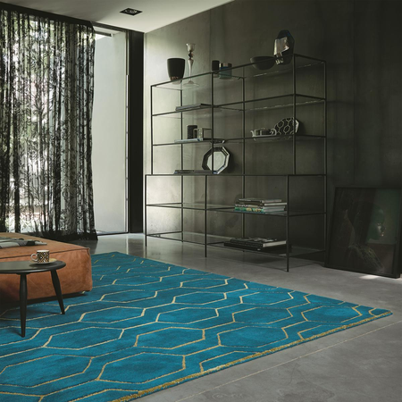 Tapis salon ARRIS tufté main en laine