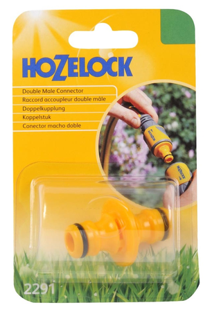 Accoupleur double mâle tous diamètres sous blister - HOZELOCK - 2291P9000