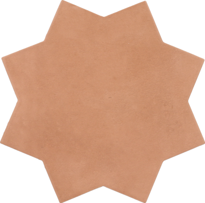 KASBAH STAR TERRACOTTA - Carrelage étoile à tacos 16,8x16,8 cm