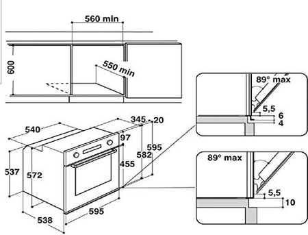 Whirlpool AKZ9629IX Four Encastrable Pyrolyse - Inox