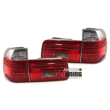 FEUX ROUGES CLAIRS A LEDS POUR BMW SERIE 5 E39 TOURING BREAK 1997-2004 (00729)