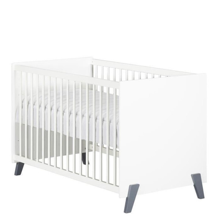 Lit bébé 120 x 60 en bois blanc