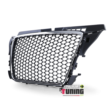 CALANDRE NOIRE CHROMEE SPORT LOOK RS3 AUDI A3 8P2 2008-2012 (03666)