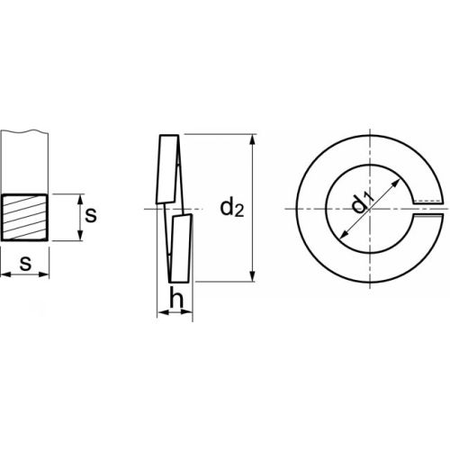 Rondelle Grower inox A1 DIN 7980 M4 Boîte de 200 - ACTON - 625254