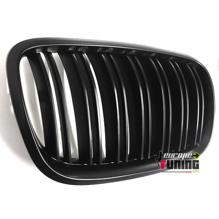 GRILLES CALANDRES SPORT NOIRES MATES DOUBLE AILETTES BMW X5 E70 & X6 E71 (04803)