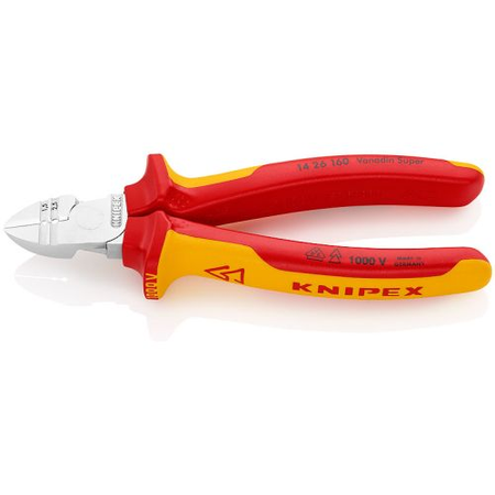 Pince à dénuder coupante de côté isolée 1000V - KNIPEX - 14 26 160