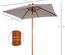 Parasol rectangulaire inclinable dim. 2L x 1,5l x 2,3H m