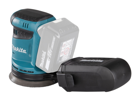 Ponceuse excentrique 18V 125mm (sans batterie ni chargeur) en boite carton - MAKITA - DB0180Z