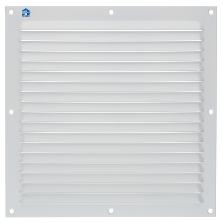 Grille à persienne 436 largeur 250mm hauteur 250mm époxy blanc RAL 9010 - RENSON - 8713