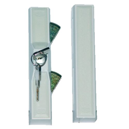 Verrou à cylindre pour baie coulissante blanc - ABUS - FTS88 W KD EK