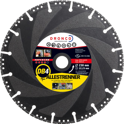 Disque à tronçonner diamanté DB4 125x2,4x22,23mm - DRONCO - 4124208100