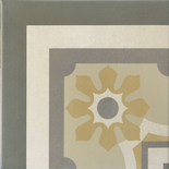 CAPRICE - BURGUNDY ANGLE - Carrelage 20x20 cm aspect carreaux de ciment taupe Taille 20 x 20 cm