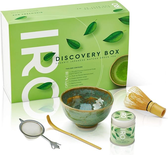 IRO Discovery Box Thé Matcha japonais premium BIO, coffret découverte rituel du thé Matcha, contient tout pour préparer le thé Matcha à la perfection