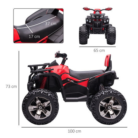 Quad électrique enfant 5 Km/h max. effets lumineux sonores