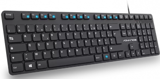 Clavier filaire Advance WorkMate (Noir)