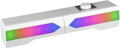 Enceintes 2 en 1 Mars Gaming MSDuo RGB (Blanc)