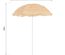Parasol design Hawaï beige