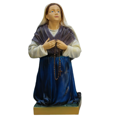 Statue Sainte Bernadette en résine colorée 90 cm