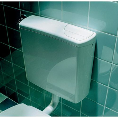 Réservoir apparent blanc AP140 de WC semi-bas simple touche - GEBERIT - 140.017.11.1