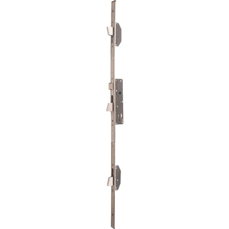 Serrure 3 points à larder ELECTA 1/2 tour Axe 30mm têtière U inox - ISEO - 785101302