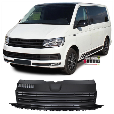 GRILLE DE CALANDRE SPORT NOIRE VW VOLKSWAGEN T6 BUS TRANSPORTEUR 2015-2019 (04964)