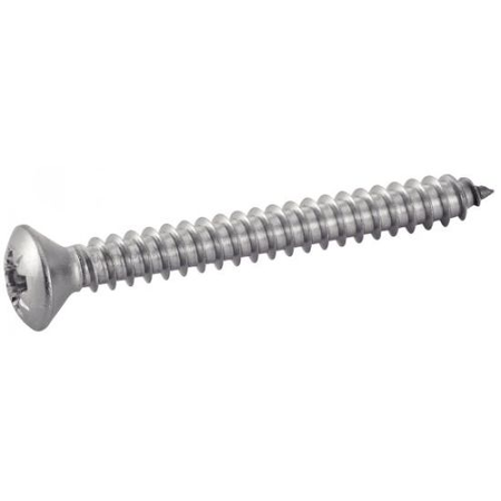 Vis à tôle tête fraisée bombée pozidrive forme C inox A2 DIN 7983 4,2X19 boîte de 200 - ACTON- 624114,2X19